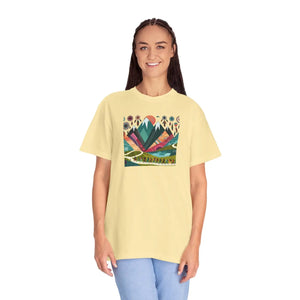 Boho Mountain Unisex Garment-dyed T-shirt - Dipaliz - T-shirts