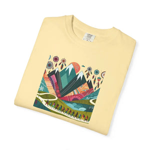Boho Mountain Unisex Garment-dyed T-shirt - Dipaliz - T-shirts