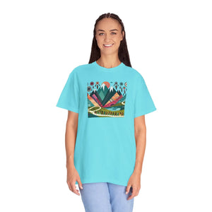Boho Mountain Unisex Garment-dyed T-shirt - Dipaliz - T-shirts