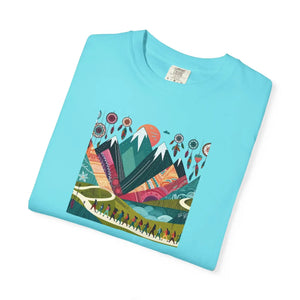 Boho Mountain Unisex Garment-dyed T-shirt - Dipaliz - T-shirts