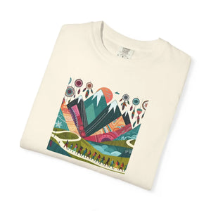 Boho Mountain Unisex Garment-dyed T-shirt - Dipaliz - T-shirts