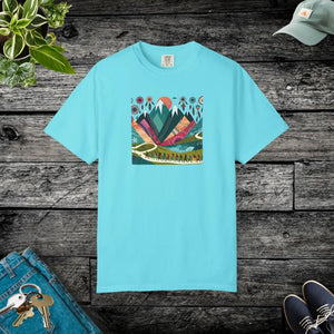 Boho Mountain Unisex Garment-dyed T-shirt - Dipaliz - T-shirts