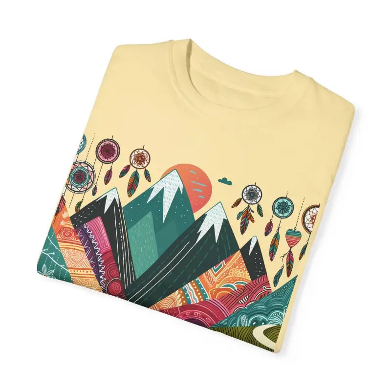 Boho Mountain Trekking Unisex Garment-dyed Tee - T-shirt