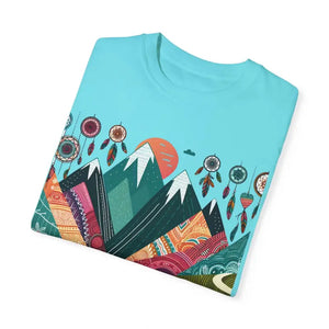 Boho Mountain Trekking Unisex Garment-dyed T-shirt - Dipaliz - T-shirts