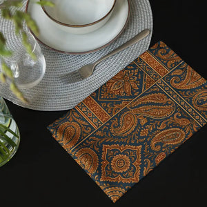Boho Paisley Cloth Napkin Set - Vibrant Table Decor - Dipaliz - Napkins