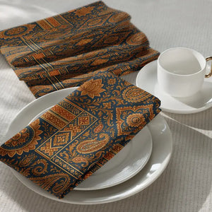 Boho Paisley Cloth Napkin Set - Vibrant Table Decor - Dipaliz - Napkins