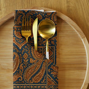 Boho Paisley Cloth Napkin Set - Vibrant Table Decor - Dipaliz - Napkins