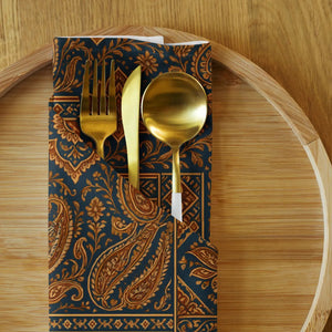 Vibrant Boho Paisley Cloth Napkin Set - 4 Pack - Dipaliz - Napkins
