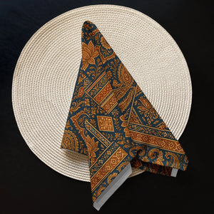 Vibrant Boho Paisley Cloth Napkin Set - 4 Pack - Dipaliz - Napkins