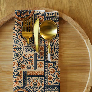 Designer Cloth Napkin Set - Chic Boho Pattern Style - Dipaliz - Napkins