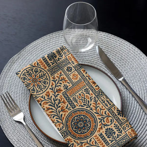 Designer Cloth Napkin Set - Chic Boho Pattern Style - Dipaliz - Napkins