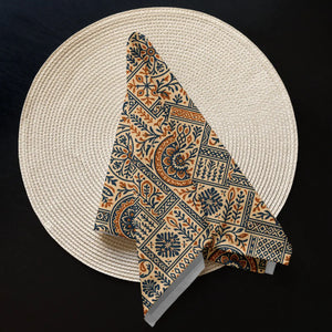 Chic Boho Pattern Cloth Napkin – Cotton Set - Dipaliz - Napkins