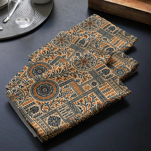 Chic Boho Pattern Cloth Napkin – Cotton Set - Dipaliz - Napkins