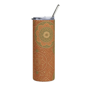 Premium Boho Pattern Skinny Tumbler 20oz Stainless Steel - Dipaliz - Tumblers