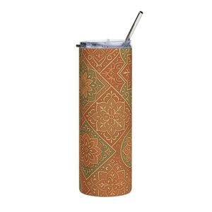 Premium Boho Pattern Skinny Tumbler 20oz Stainless Steel - Dipaliz - Tumblers