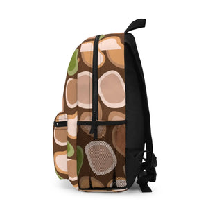 Boho Patterned Backpack - Earth Bloom Canvas Travel - Dipaliz - School Backpacks