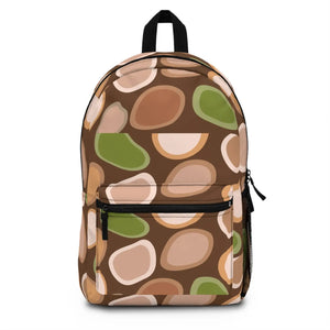 Boho Patterned Backpack - Earth Bloom Canvas Travel - Dipaliz - School Backpacks