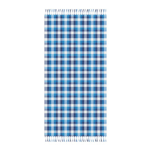 Boho Plaid Beach Towel – Fringe Turkish Coastal Escape - Dipaliz - Towels