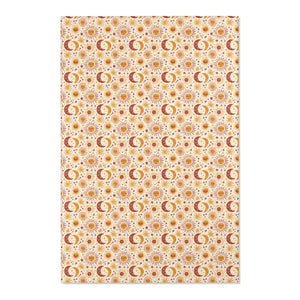 Moon Area Rug - Retro Boho Terracotta Glow - Dipaliz - 48’’ × 72’’ - Rugs