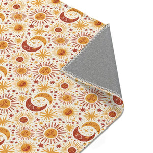 Moon Area Rug - Retro Boho Terracotta Glow - Dipaliz - Rugs