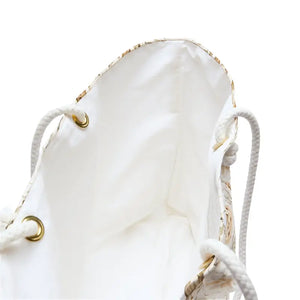 Bags - Boho Woven Mosaic Weekender Bag - Roomy Coastal Carryall - Dipaliz 24’’ × 13’’