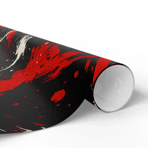 Abstract Flame Wrapping Paper – Bold Artistic Style - Dipaliz