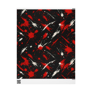 Abstract Flame Wrapping Paper – Bold Artistic Style - Dipaliz