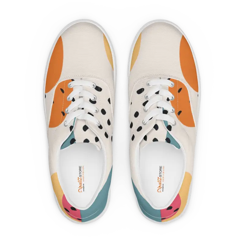 Bold Canvas Shoes: Rock Abstract Geometric Style! - 5 Shoes