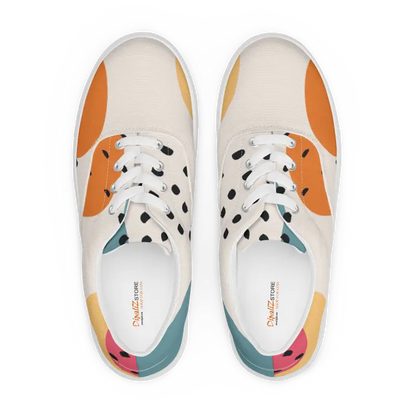 Bold Canvas Shoes: Rock Abstract Geometric Style! - 5 Shoes