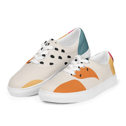 Bold Canvas Shoes: Rock Abstract Geometric Style! - Shoes