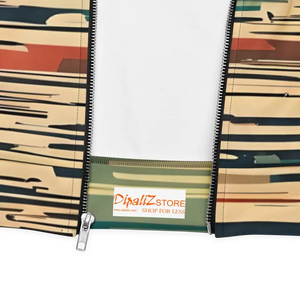 Jackets - Unisex Bomber Jacket Vintage Striped Retro Bold Colors - Dipaliz