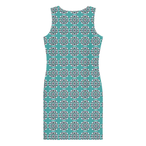 Geometrical Pattern Sew Dress - Sublimation Cut Art Design - Dipaliz - Dresses