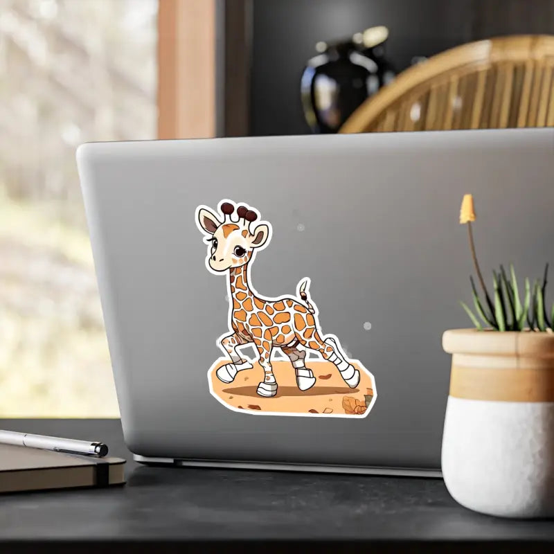 Jazz Up your Gear with Giraffe Kiss-cut Vinyl Decals - 6’’ x 8’’ / Kiss-cut / Satin Paper Products