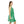 Skater Dress - Green Wavy Pattern Women’s Fashion - Dipaliz - Dresses