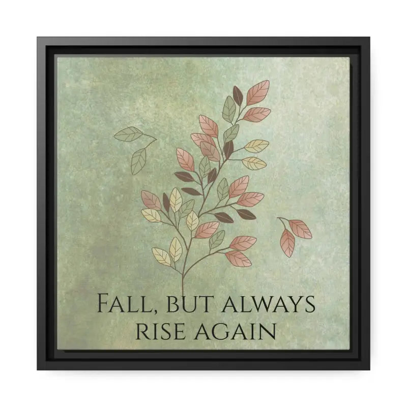 Transform your Space: Dipaliz Matte Canvas Black Frame - 14’’ x (square) / 1.25’’