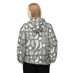 Abstract Paisley Pattern Windbreaker Women’s Fashion - Dipaliz - Windbreakers