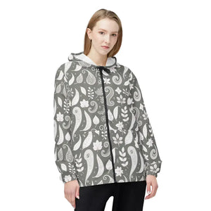 Abstract Paisley Pattern Windbreaker Women’s Fashion - Dipaliz - s - Windbreakers