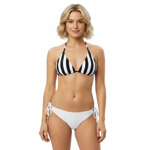 Bold Stripe Recycled String Bikini Top | Upf50+ Padded - Swimwear Tops - Xs