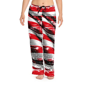 Bold Striped Pajama Pants with Adjustable Drawstring Waist - Dipaliz - Xs / White Stitching - Pajamas