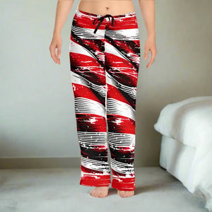Bold Striped Pajama Pants with Adjustable Drawstring Waist - Dipaliz - Pajamas
