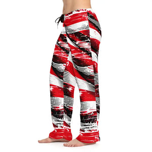 Bold Striped Pajama Pants with Adjustable Drawstring Waist - Dipaliz - Pajamas
