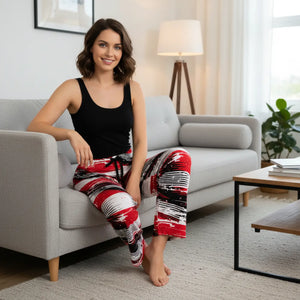 Vibrant Bold Striped Pajama - Adjustable Drawstring Waist - Dipaliz - Pajamas - Xs