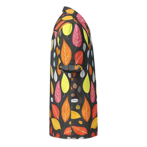 Unisex Button Shirt Colorful Leaves Bold Summer Style Dipaliz - Shirts