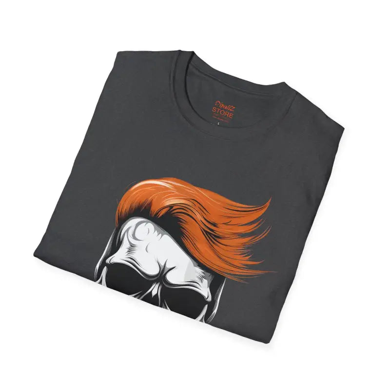 Bold Trump Skull Tee with Orange Hair - T-shirt