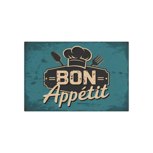 Vintage Bon Appetit Metal Art Sign Bold Kitchen Decor Dipaliz - 36″ x 24″ (horizontal) / 0.12’’ - Novelty Signs