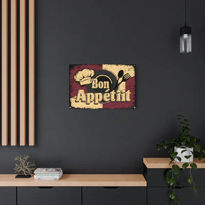 Vintage Bon Appetit Metal Art Sign Kitchen Wall Decor - Dipaliz - Novelty Signs
