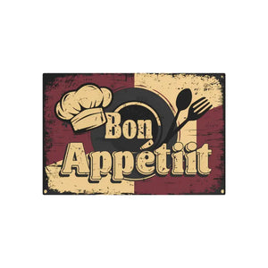 Vintage Bon Appetit Metal Art Sign Kitchen Wall Decor - Dipaliz - Novelty Signs
