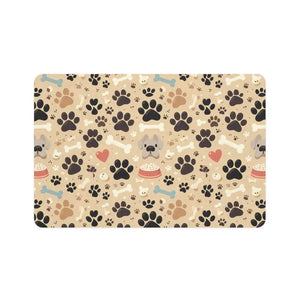 Pet Food Mat Non-slip Rubber Base Mess Free Mealtime - Dipaliz - 12’’ × 18’’ / Rectangle - Bowl Mats