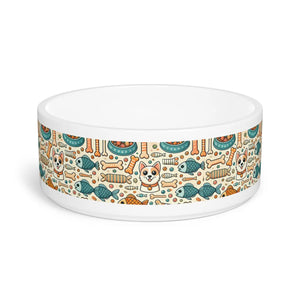 Stylish Ceramic Pet Bowl - Durable Statement Piece - Dipaliz - Bowls Feeders & Waterers