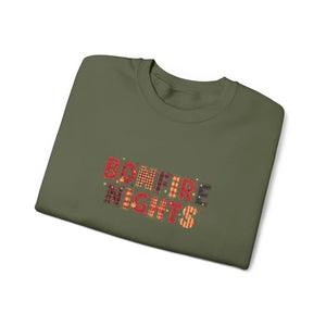 Bonfire Nights Crewneck Sweatshirt, Cozy Fall Campfire Graphic - Sweatshirts